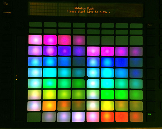 Push pad palette