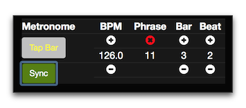 Metronome synced